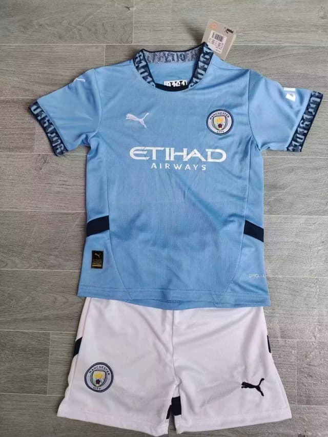 2024/25 Manchester City Home Kids Kit