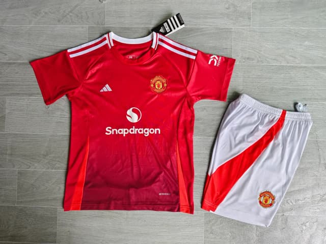 2024/25 Manchester United Home Kids Kit