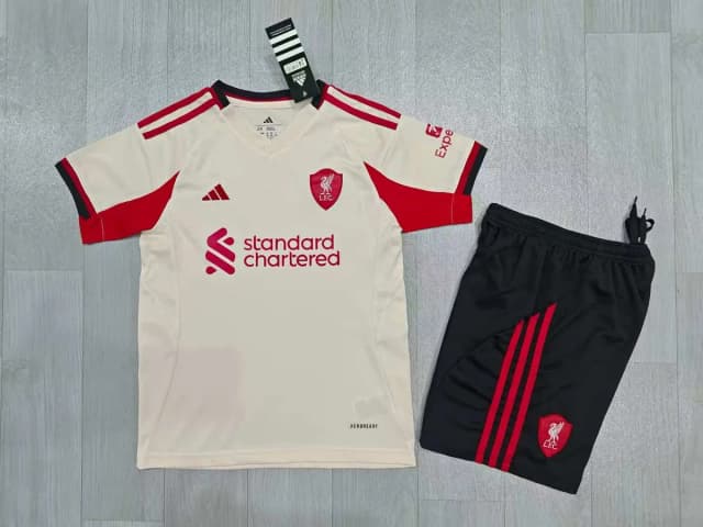 2025/26 Liverpool Away Kids Kit