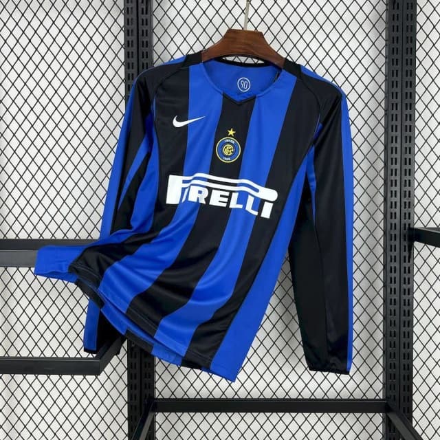 Inter Milan 2004/05 Home Long Sleeves Retro Jersey