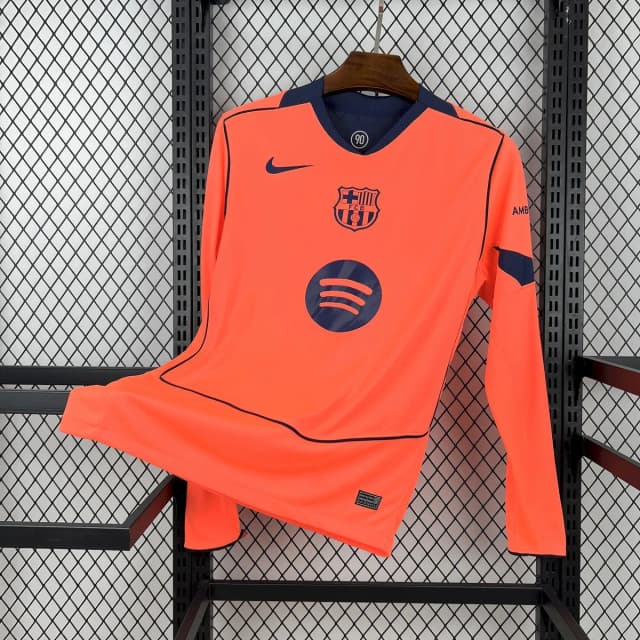 Mens Barcelona 2025/26 Third Long Sleeve Jersey