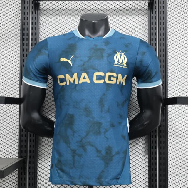 Olympique Marseille 2024/25 Away Jersey Player Version