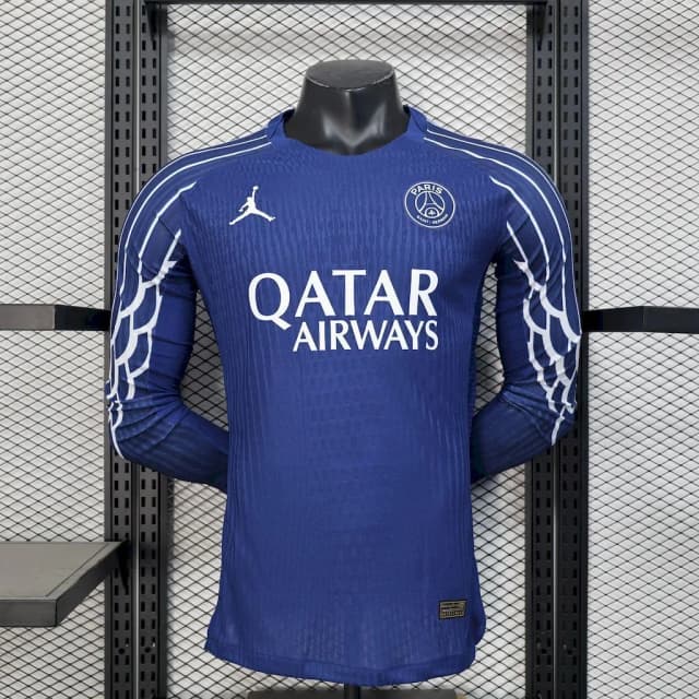 Paris Saint-Germain 2025/26 Fourth Away Long Sleeves Jersey Player Version