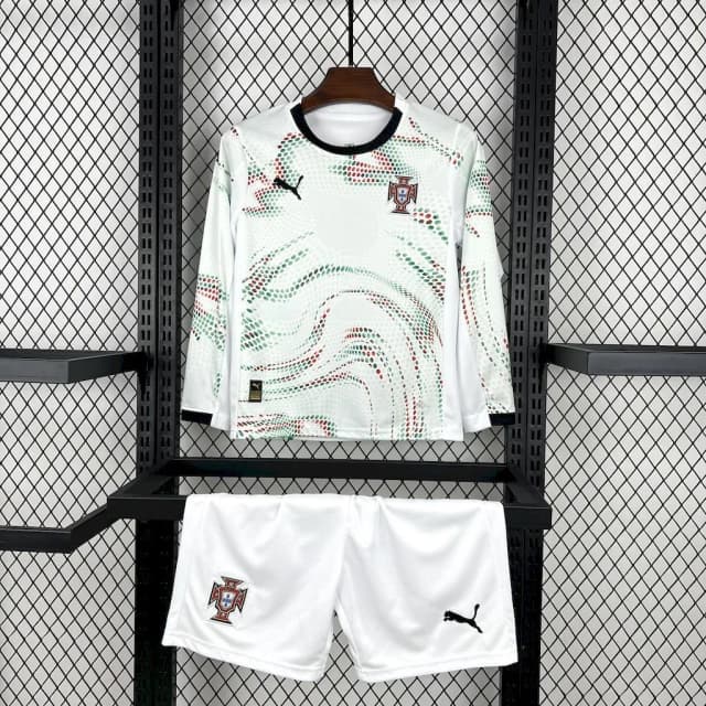 Portugal 2025/26 Away Long Sleeves Kids Kit